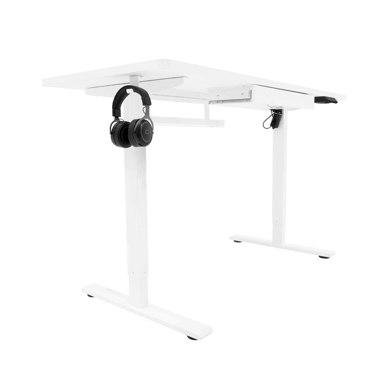 Elektrischer Stehschreibtisch mit Schublade – 140 cm x 60 cm