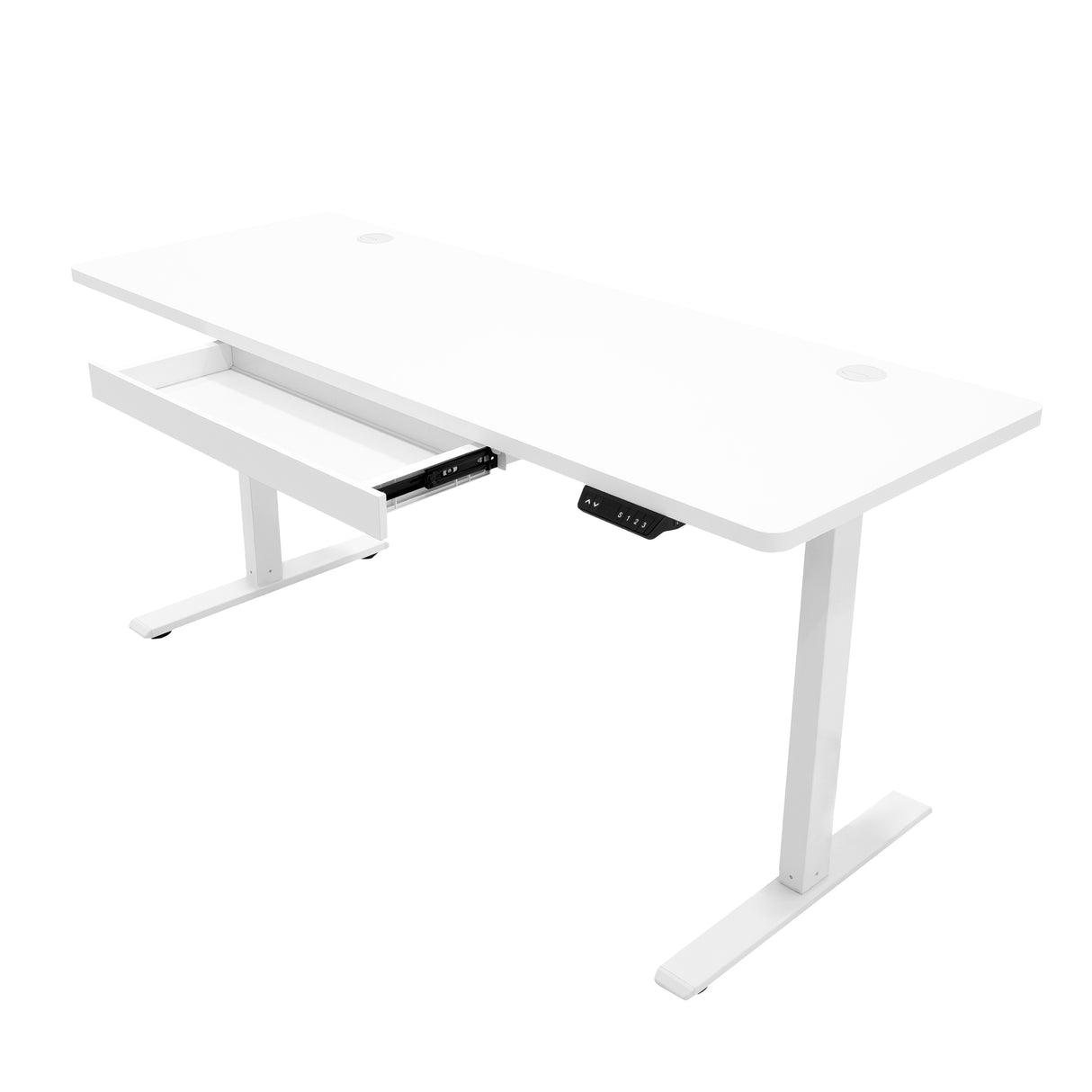 Elektrischer Stehschreibtisch mit Schublade – 160 cm x 60 cm