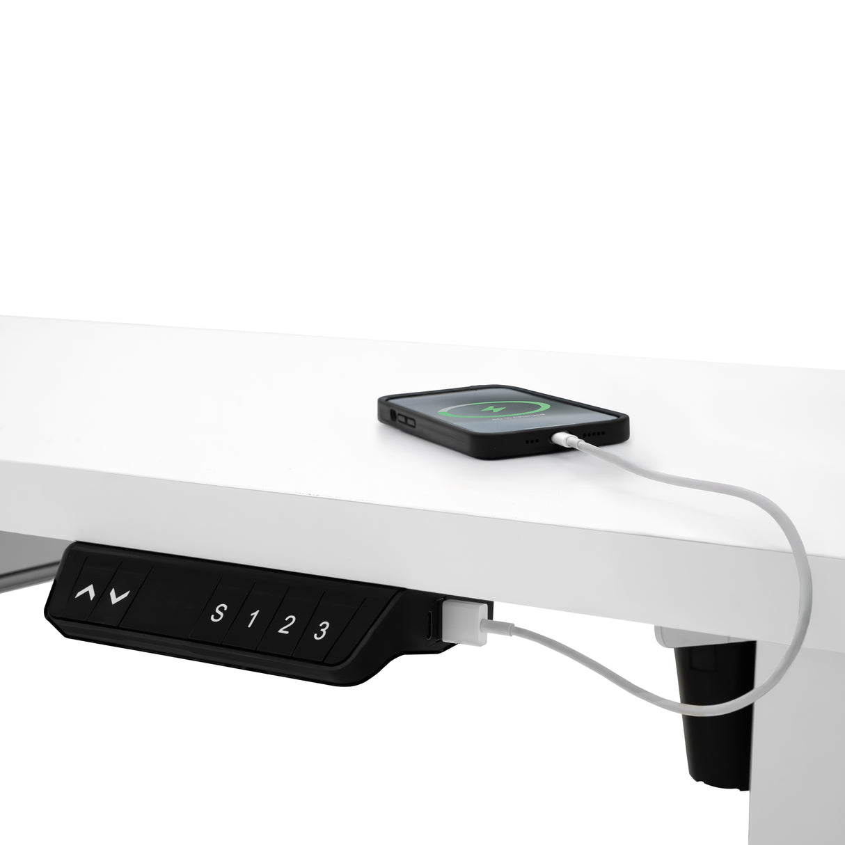 Elektrischer Stehschreibtisch mit Schublade – 160 cm x 60 cm