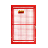 Zusammenklappbarer Drahtkäfig aus rotem Gasflaschenmaterial, 181 cm x 116 cm x 57 cm, mit stabilen Gitterwänden und sicherem Schloss für Lagerung