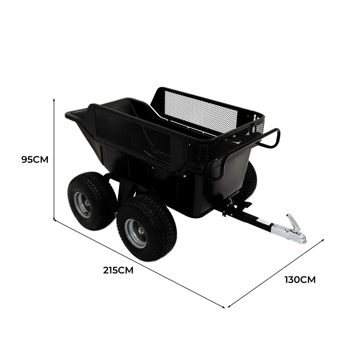 ATV/Quad Kippbarer Anhänger - 4 Räder