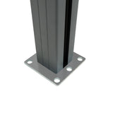 WPC Sichtschutzzaun Eckzaun Element – Grau