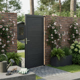 WPC Sichtschutzzaun Tor – Grau