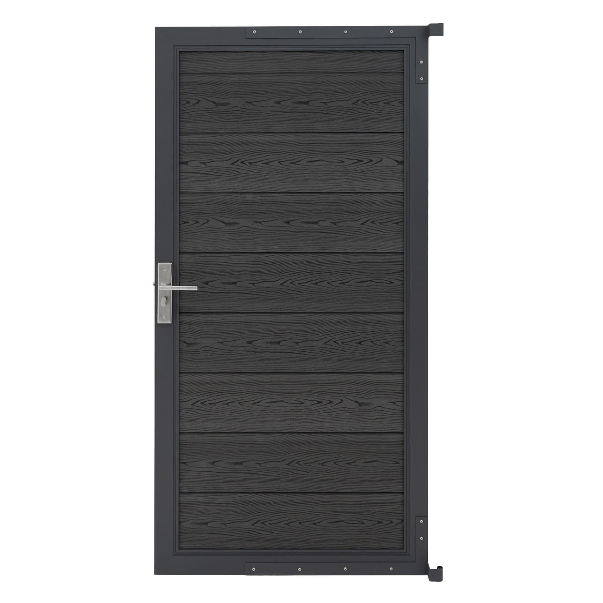 WPC Sichtschutzzaun Tor – Grau