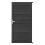 WPC Sichtschutzzaun Tor – Grau