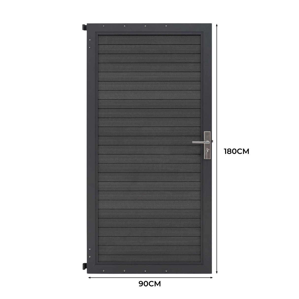 WPC Sichtschutzzaun Tor – Grau