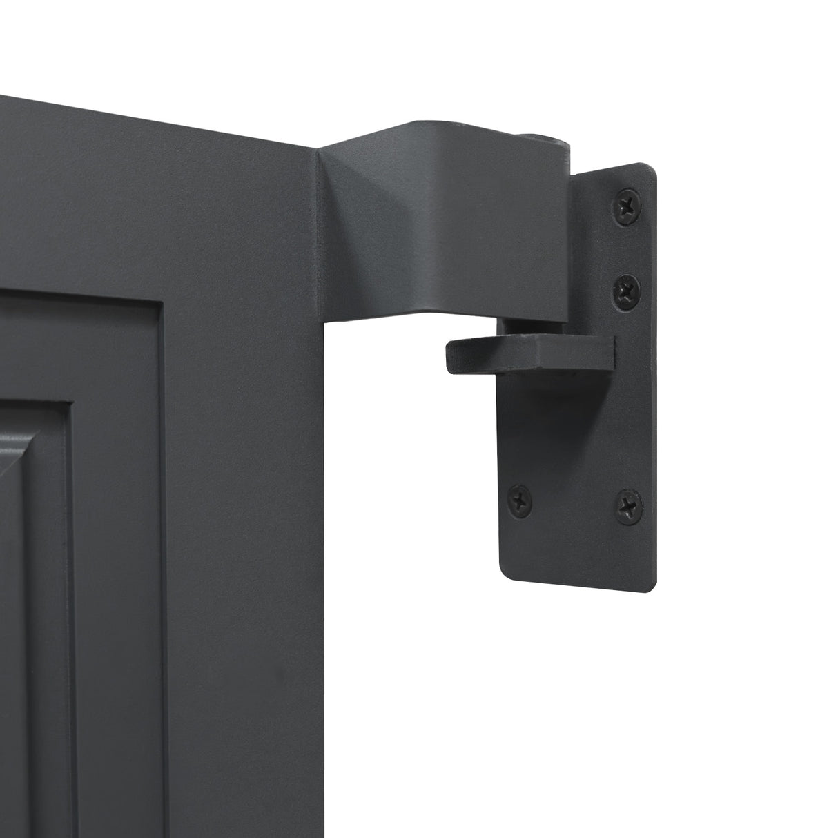 WPC Sichtschutzzaun Tor – Braun