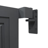 WPC Sichtschutzzaun Tor – Braun