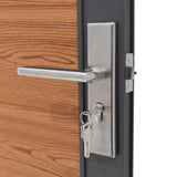 WPC Sichtschutzzaun Tor – Braun