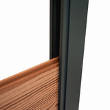 WPC Sichtschutzzaun Tor – Braun