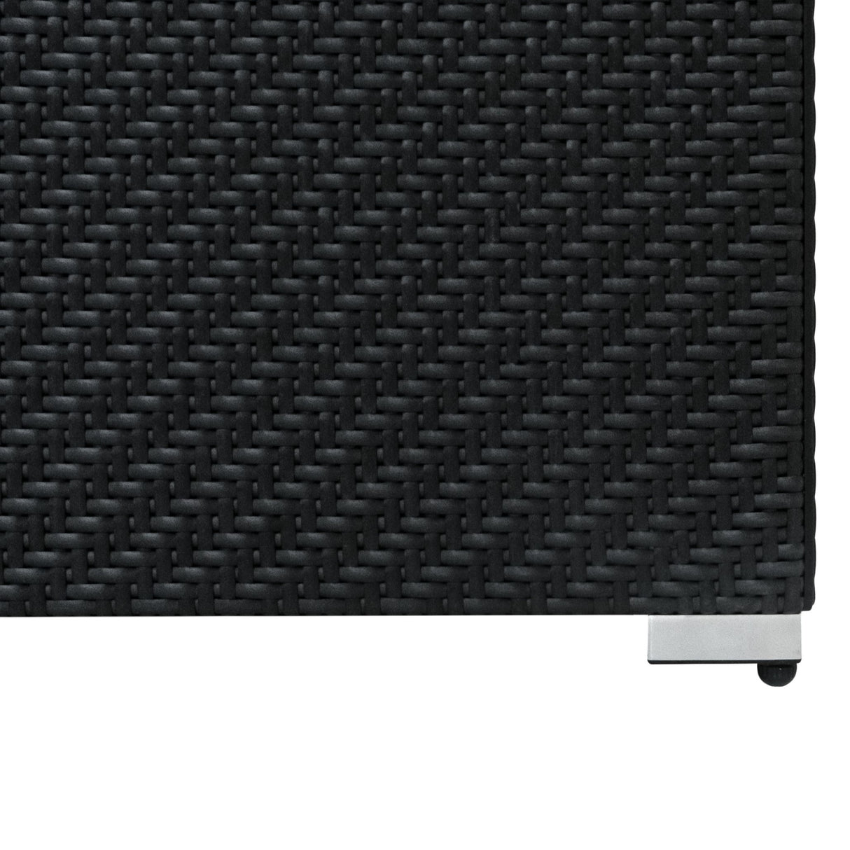 Rattan Modular 6-teiliges Möbelset – Schwarz