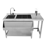 Modulare Cocktailbar-Station mit Eisbrunnen