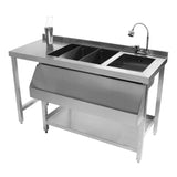 Modulare Cocktailbar-Station mit Eisbrunnen