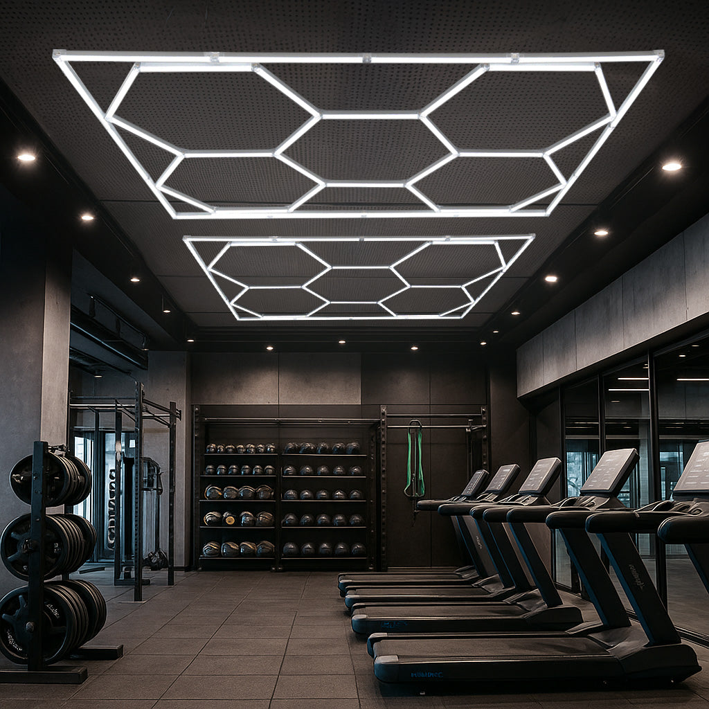 10 Hexagon LED-Leuchten – 2-in-1