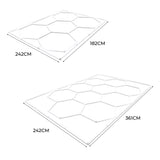 10 Hexagon LED-Leuchten – 2-in-1