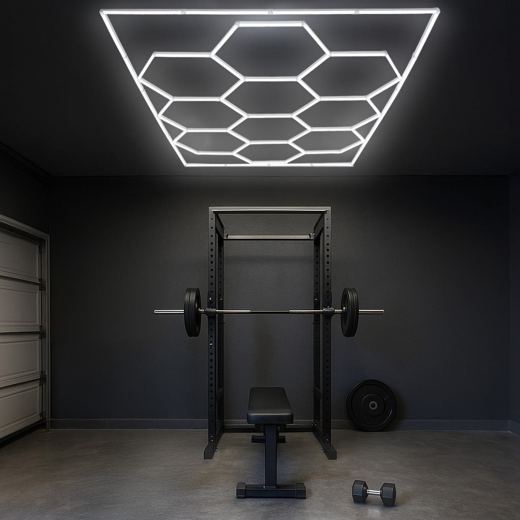 10 Hexagon LED-Leuchten – 2-in-1