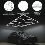 10 Hexagon LED-Leuchten – 2-in-1