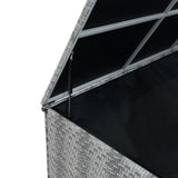 Rattan Modulares 7-teiliges Möbelset mit Aufbewahrungsbox 996L - Grau