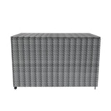 Rattan Modulares 7-teiliges Möbelset mit Aufbewahrungsbox 996L - Grau