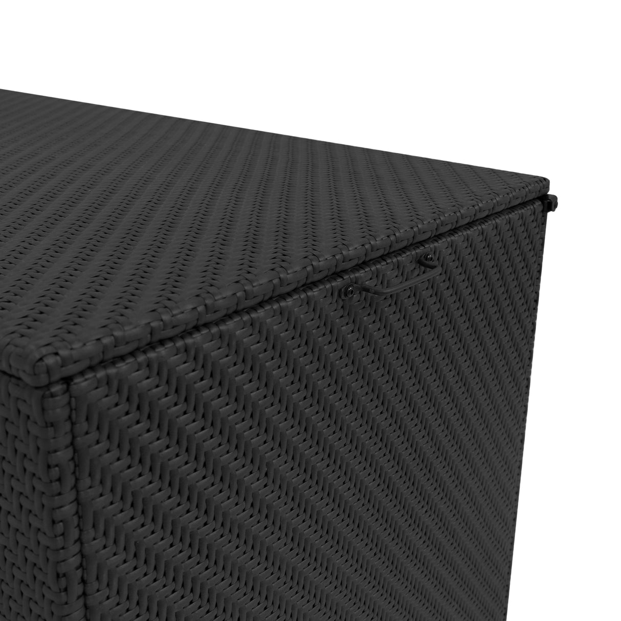 Serafina Rattan Modulares 6-teiliges Möbelset mit Aufbewahrungsbox 700L - Schwarz