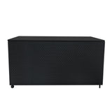 Serafina Rattan Modulares 6-teiliges Möbelset mit Aufbewahrungsbox 700L - Schwarz