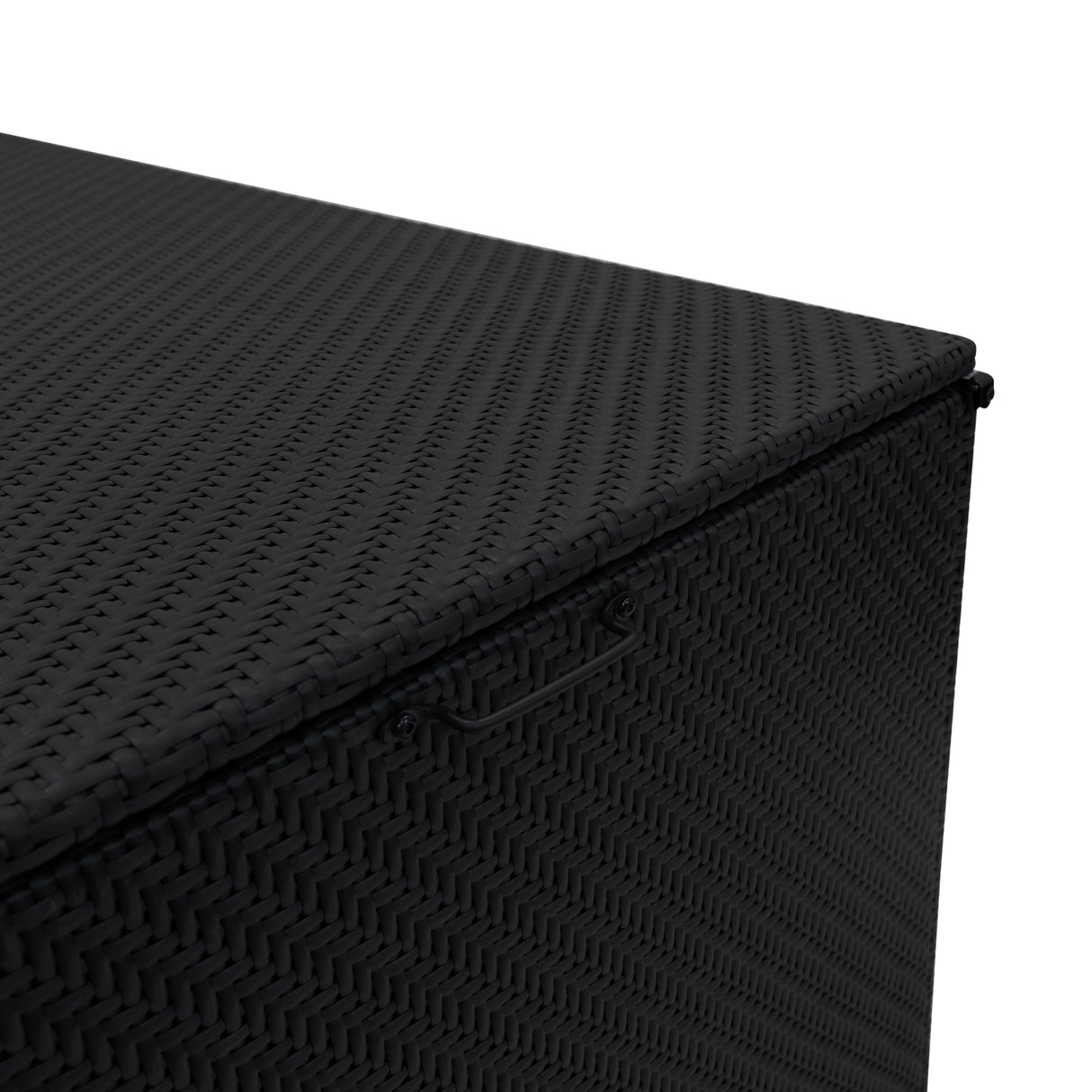 Serafina Rattan Modulares 6-teiliges Möbelset mit Aufbewahrungsbox 996L - Schwarz