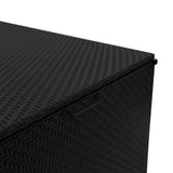 Serafina Rattan Modulares 6-teiliges Möbelset mit Aufbewahrungsbox 996L - Schwarz