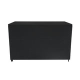 Serafina Rattan Modulares 6-teiliges Möbelset mit Aufbewahrungsbox 996L - Schwarz