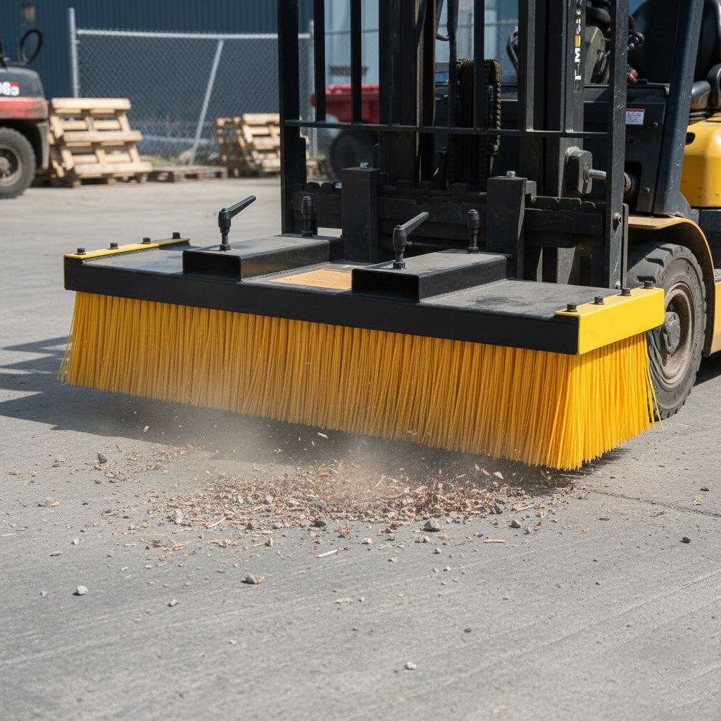 Gabelstapler Blockbesen