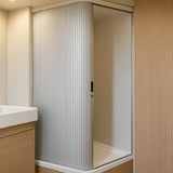 Rollladen Duschtür – Silber