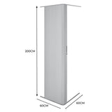 Rollladen Duschtür – Silber