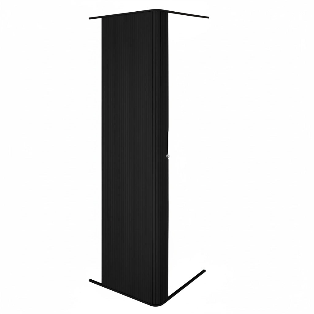 Rollladen Duschtür – Schwarz