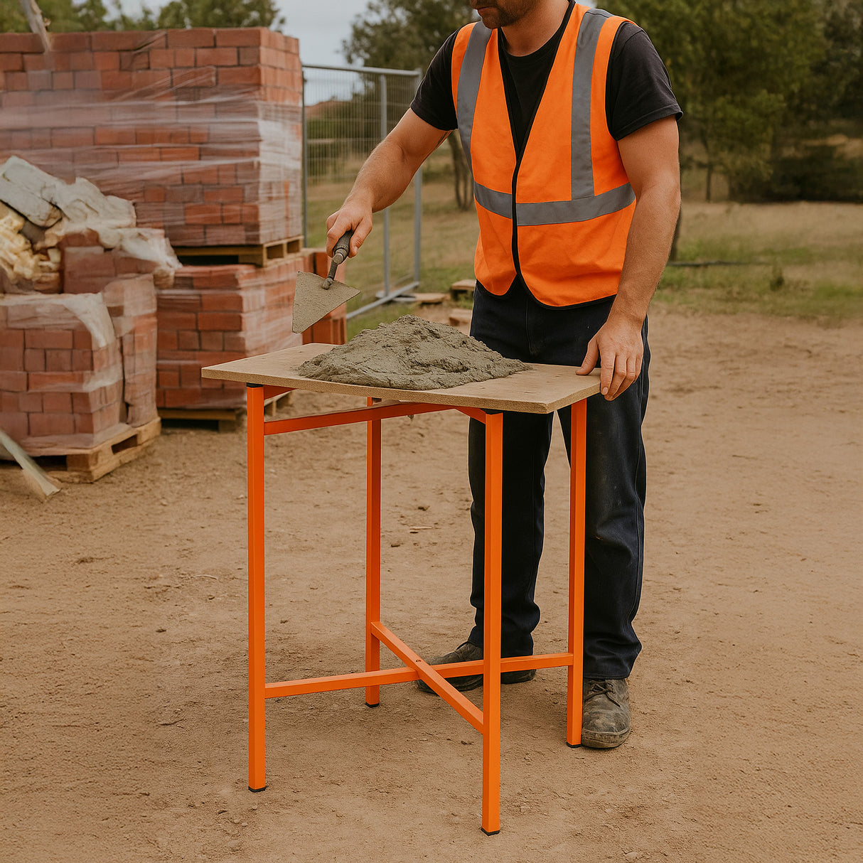 Mörtelbrettständer x 3 – 750mm hoch