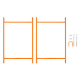 Mörtelbrettständer x 3 – 750mm hoch