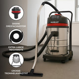 80L Nass- & Trocken Industriestaubsauger mit 5m Schlauch
