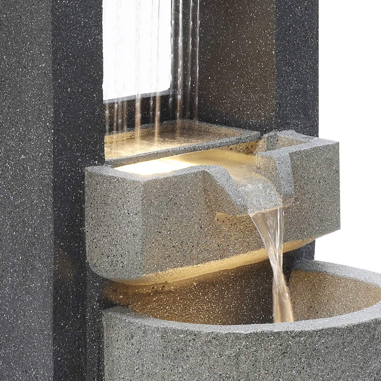 Elektrisches Wasserspiel – "Kaskadenquellen"