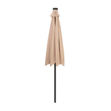 LED-Kipp-Sonnenschirm 2,7m - Beige