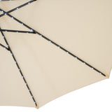 LED-Kipp-Sonnenschirm 2,7m - Creme