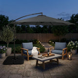 Ausleger-Sonnenschirm 3m - Grau