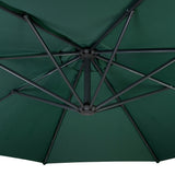 Ausleger-Sonnenschirm 3m - Grün