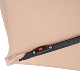 LED Ausleger-Sonnenschirm 3m - Beige