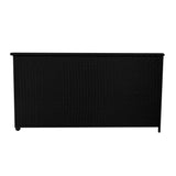 Rattan-Kissen-Auflagenkiste 700L – Schwarz