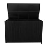 Rattan-Kissen-Auflagenkiste 996L – Schwarz