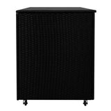 Rattan-Kissen-Auflagenkiste 996L – Schwarz