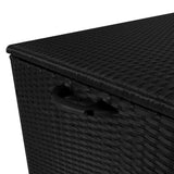 Rattan-Kissen-Auflagenkiste 996L – Schwarz