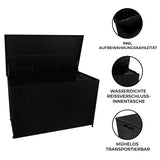 Rattan-Kissen-Auflagenkiste 996L – Schwarz