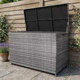 Rattan-Kissen-Auflagenkiste 996L – Grau