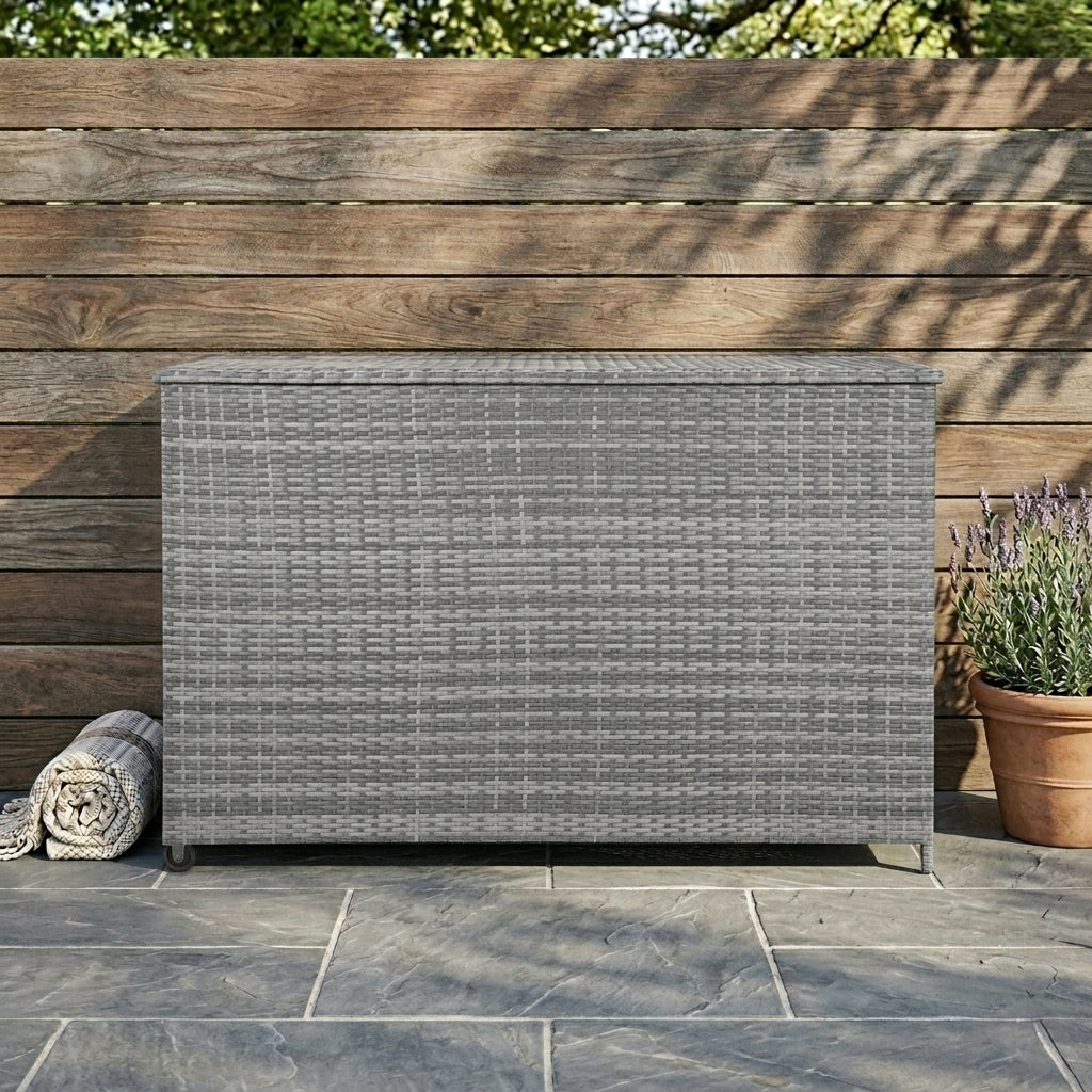 Rattan-Kissen-Auflagenkiste 996L – Grau