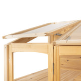 Klassiches Gewächshaus - Naturholz