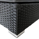 Liegestuhlset aus Rattan